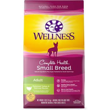 Wellness Complete Health Natural Dry Small Breed Dog Food - Turkey & Oatmeal, 12lb