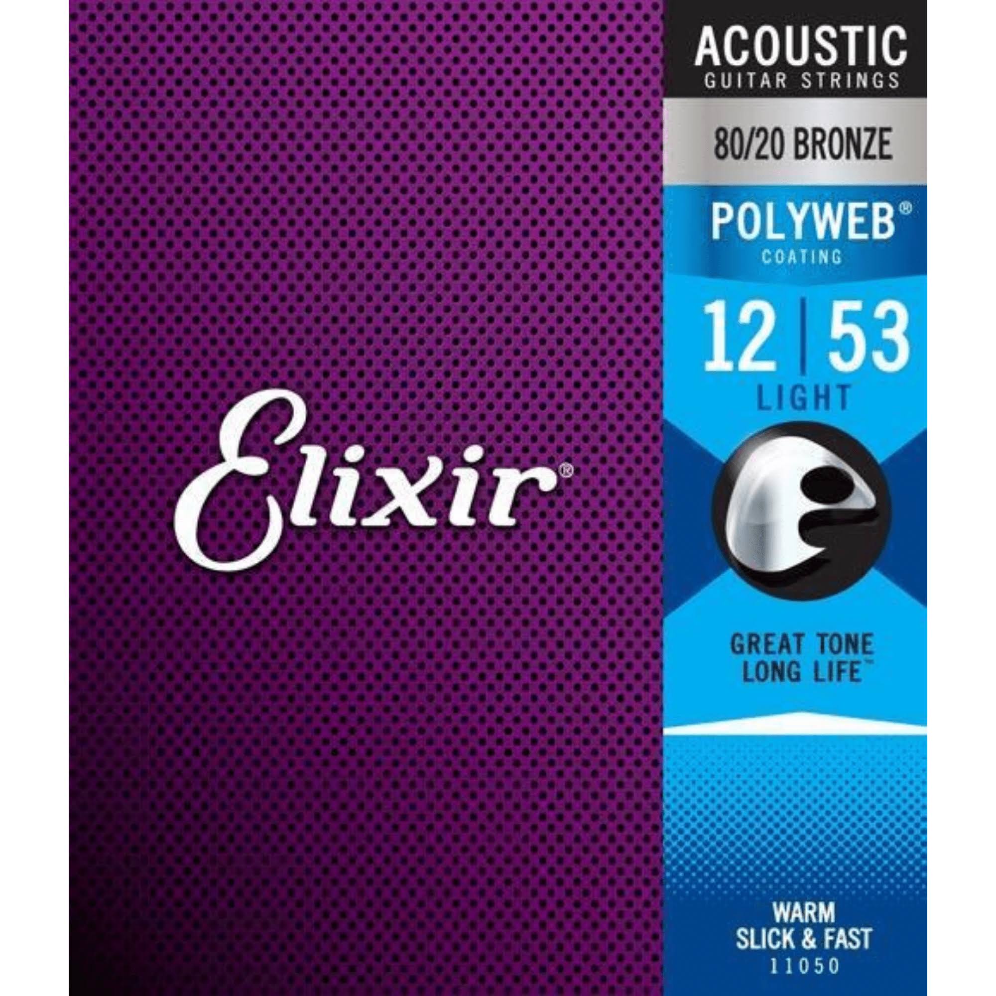 Gore Elixir Polyweb Acoustic Guitar Strings - 80/20 Bronze, Extra Light