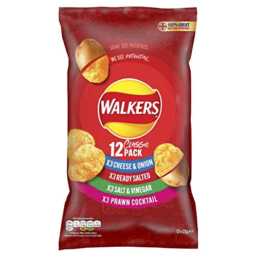 Walkers Classic Variety Crisps - 25g, 12pk
