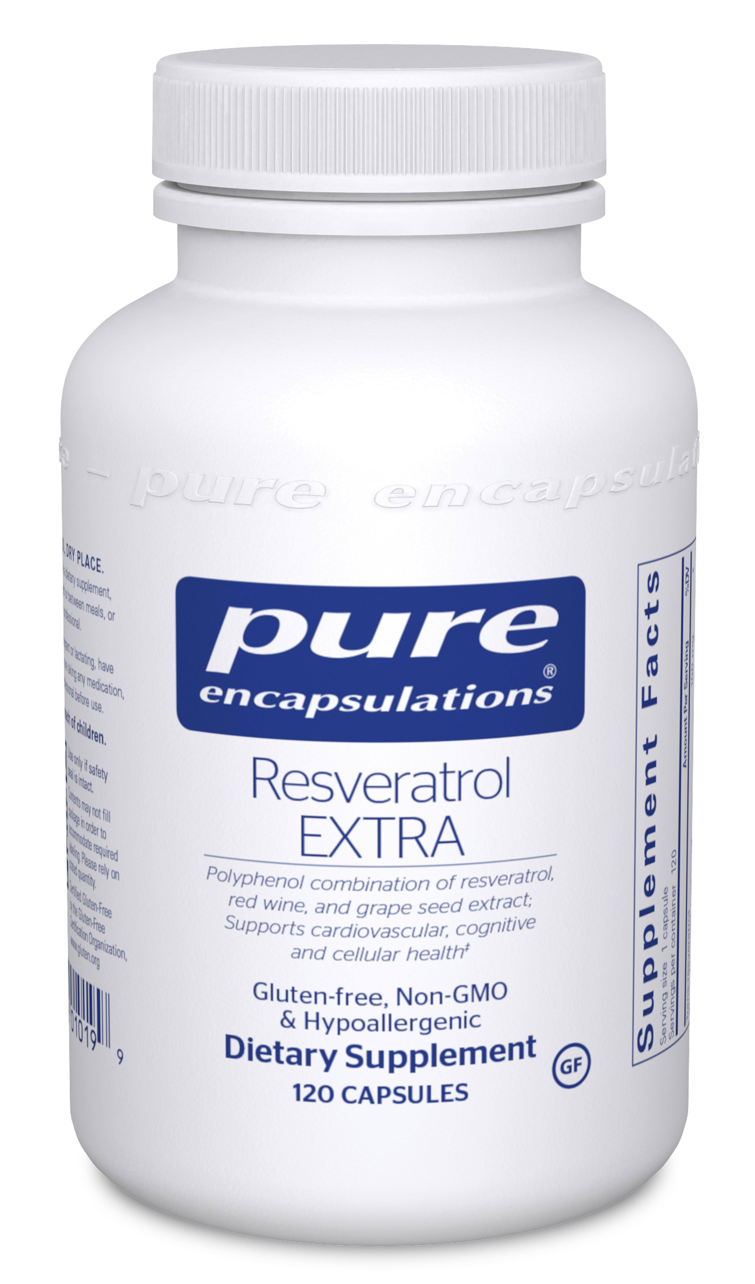 Pure Encapsulations Resveratrol Extra Dietary Supplement - 120 Capsules