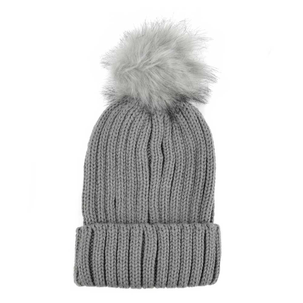 Nollia Pom Hat Grey - by Houser Shoes