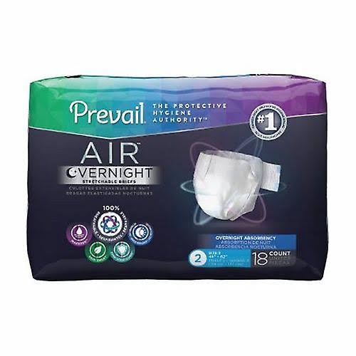 First Quality Unisex Adult Incontinence Brief Size 2, 18 Bags (Pack of 1)