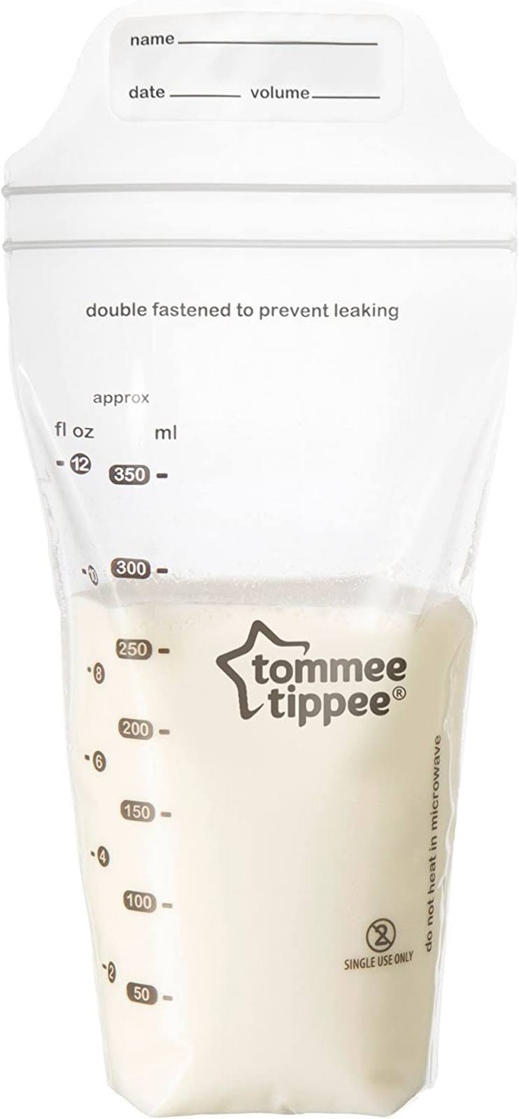 Tommee Tippee Closer To Nature Milk Storage Bags - 36pk