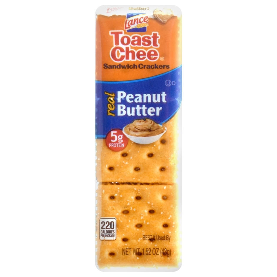Lance Toast Chee Crackers - Peanut Butter, 20 Count