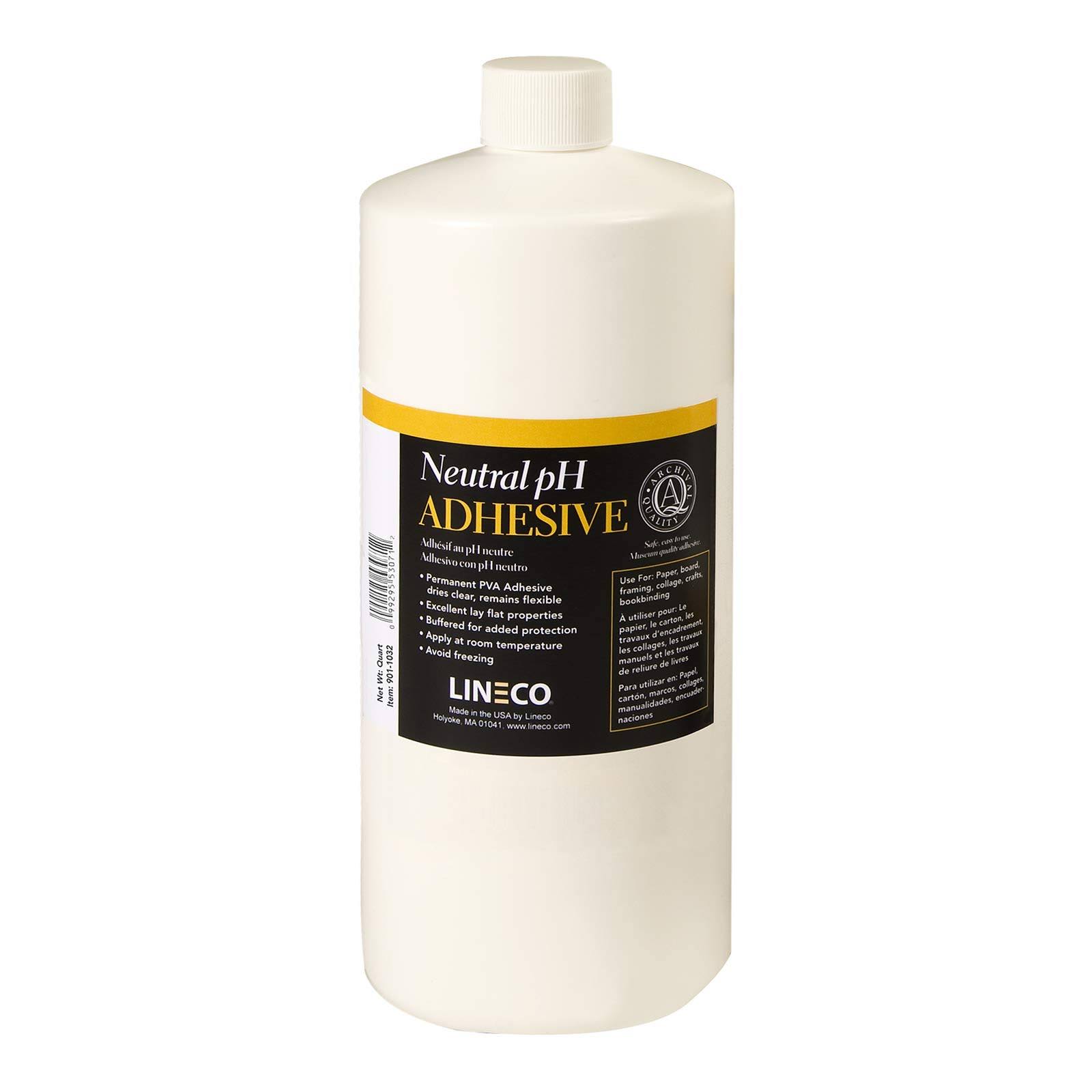 Lineco White Neutral PH Adhesive One Quart, Liquid