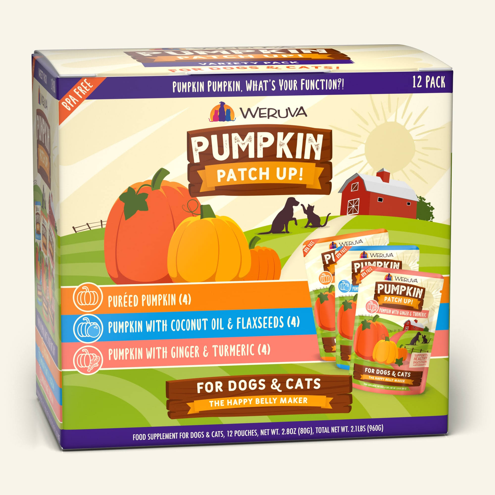Weruva Dog & Cat Pumpkin 2.8oz Variety Pack