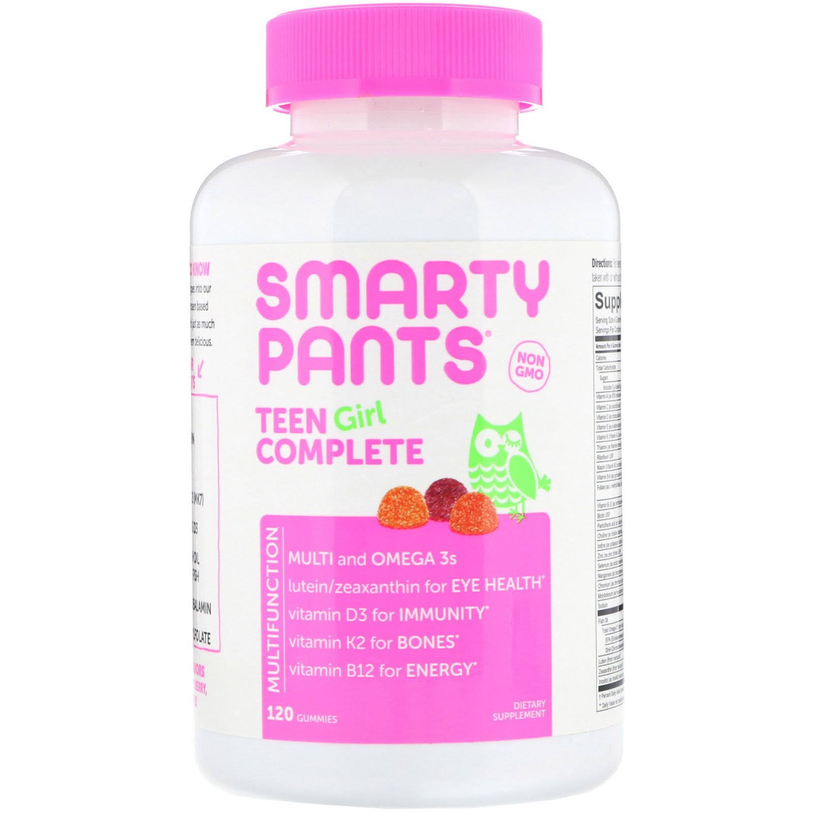 Smartypants Gummy Vitamins - Teen Girl, 120ct