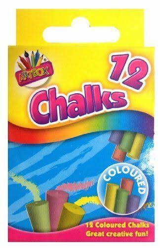 Artbox Coloured Chalks in Hanging Box (Pack of 12)
