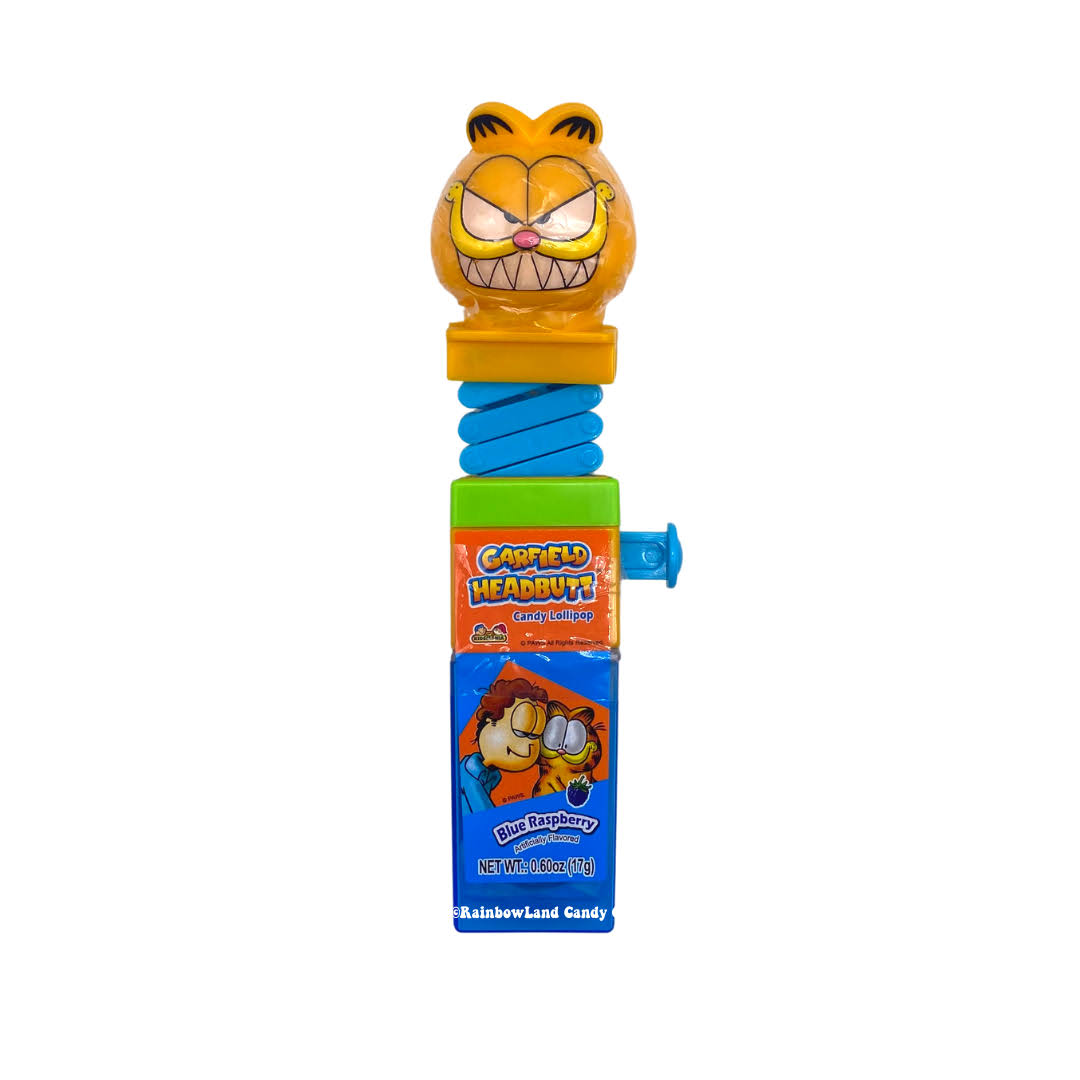 Garfield Headbutt Lollipop Toy by Kidsmainia Sold by Candy Funhouse