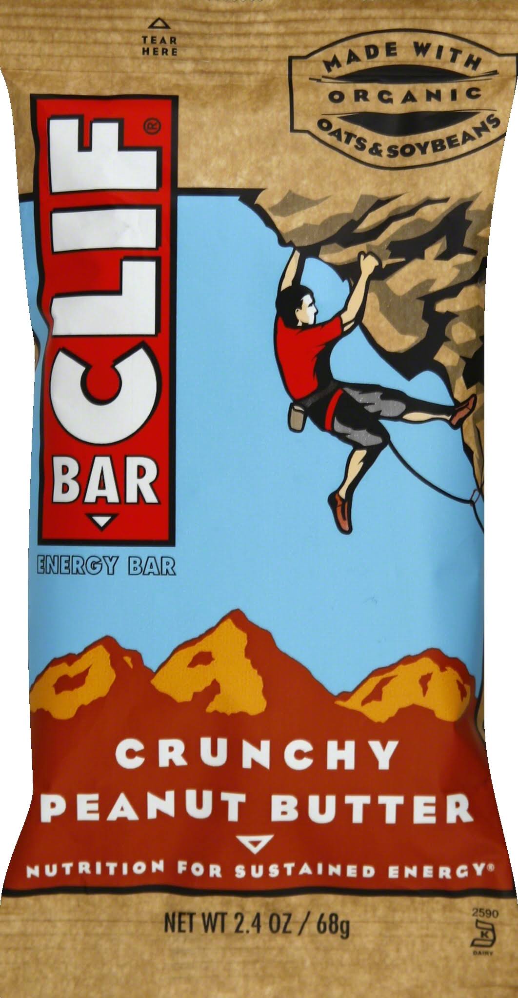 Clif Organic Energy Bar - Crunchy Peanut Butter, 2.4oz