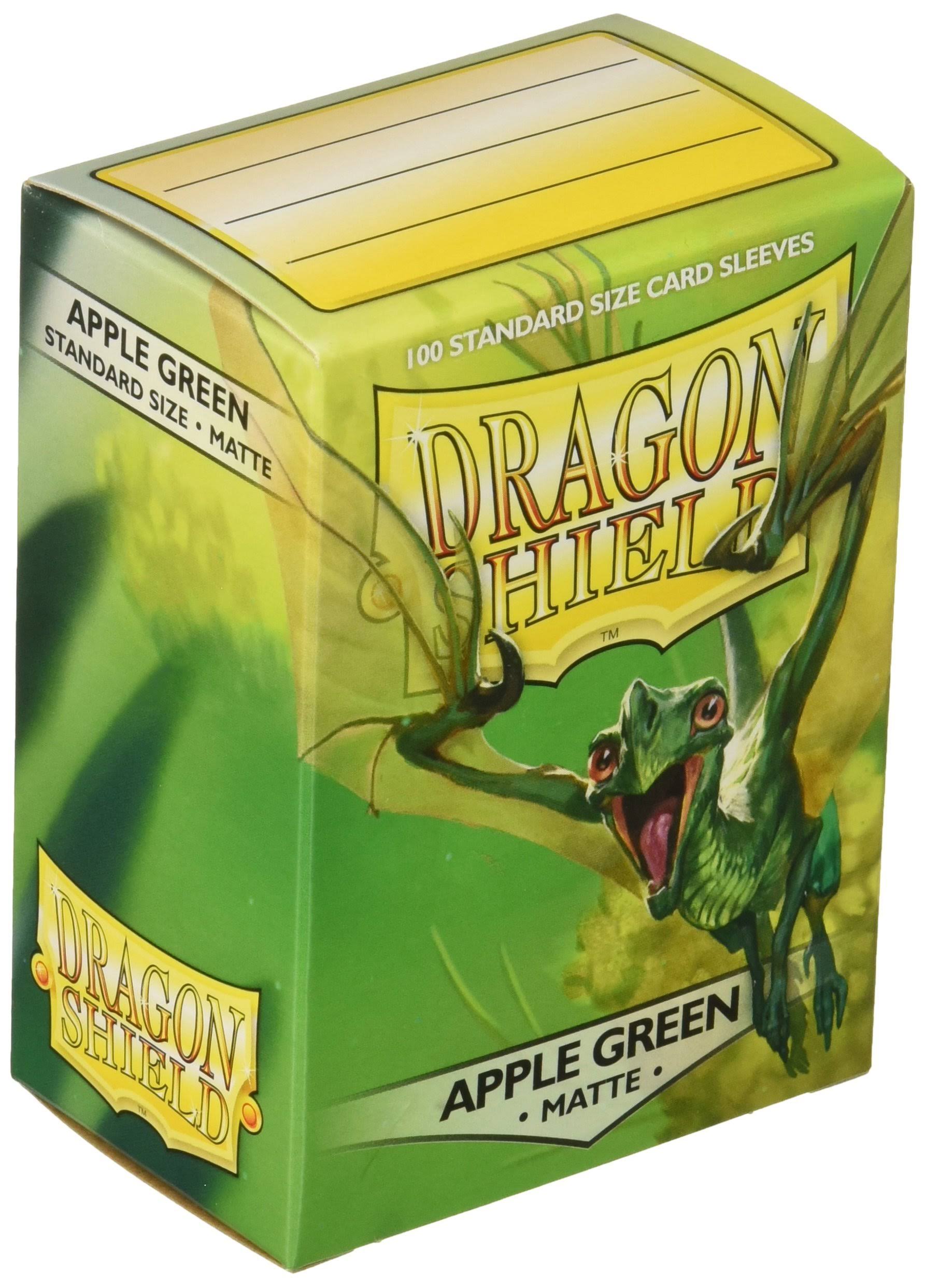 Dragon Shield Standard Trading Card Sleeves - Matte, Apple Green, 100 Count