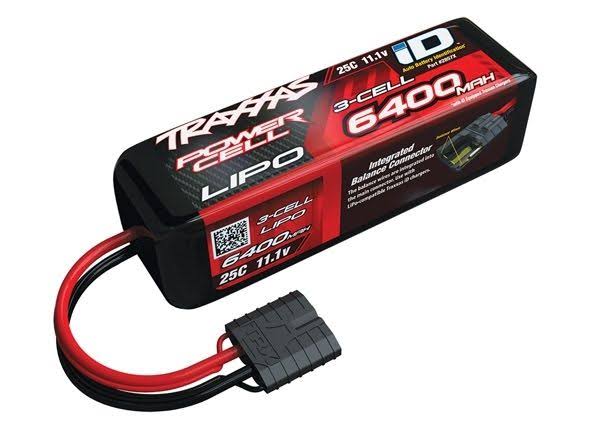 Traxxas 3S Power Cell 25C iD Trx 3 Cell LiPo Battery - 11.1V, 6400mAh