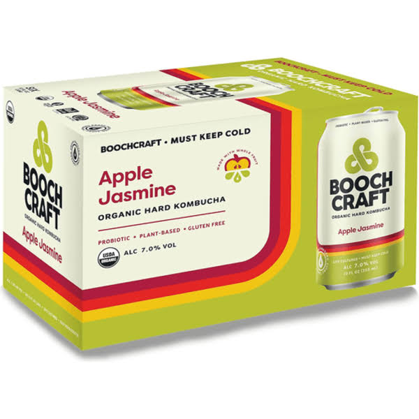 Booch Craft Apple Jasmine Organic Hard Kombucha - 12 fl oz