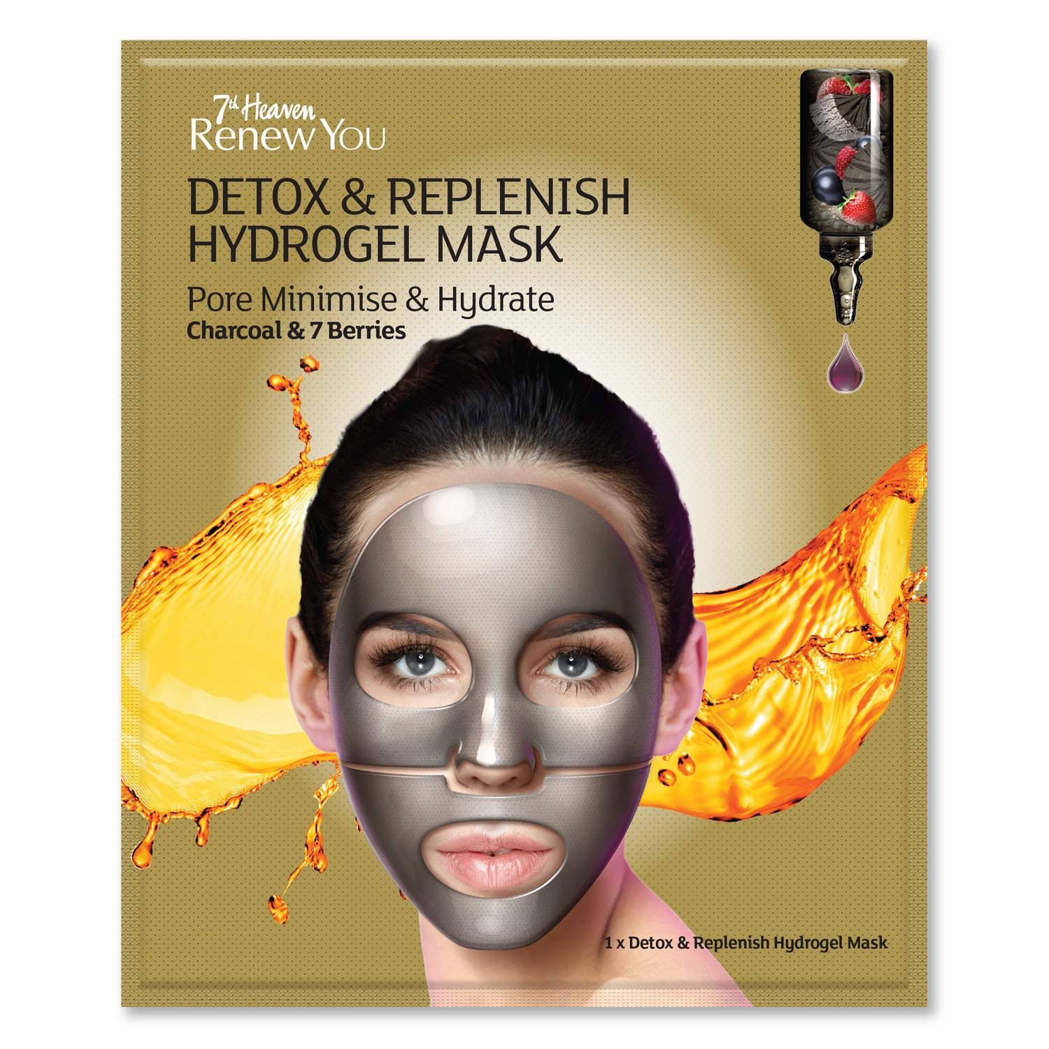 Renew You Charcoal and 7 Berries Detox & Replenish Hydrogel Mask