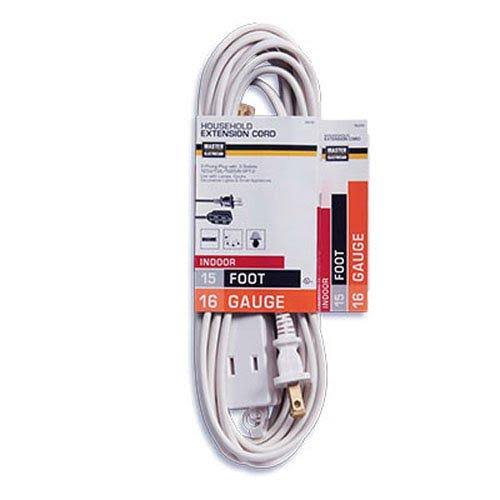 Master Electrician 09414ME Cube Tap Extension Cord - White, 15ft