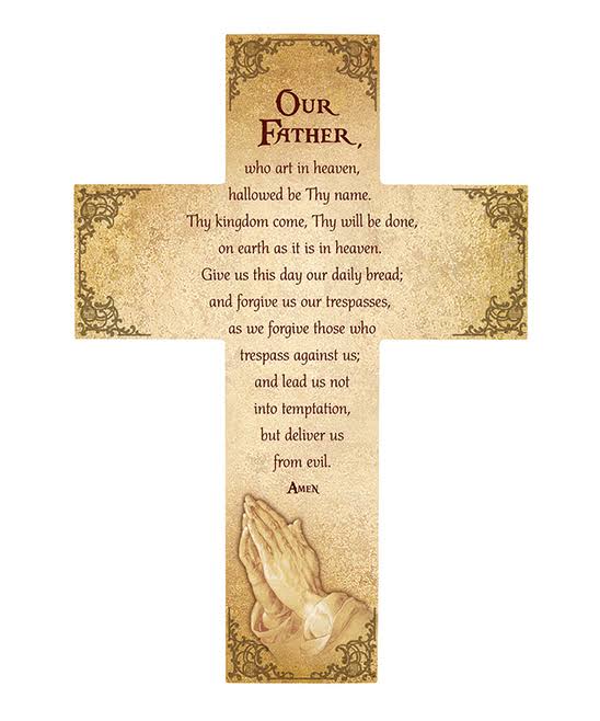 Christian Brands 'Our Father' Wood Cross One-Size