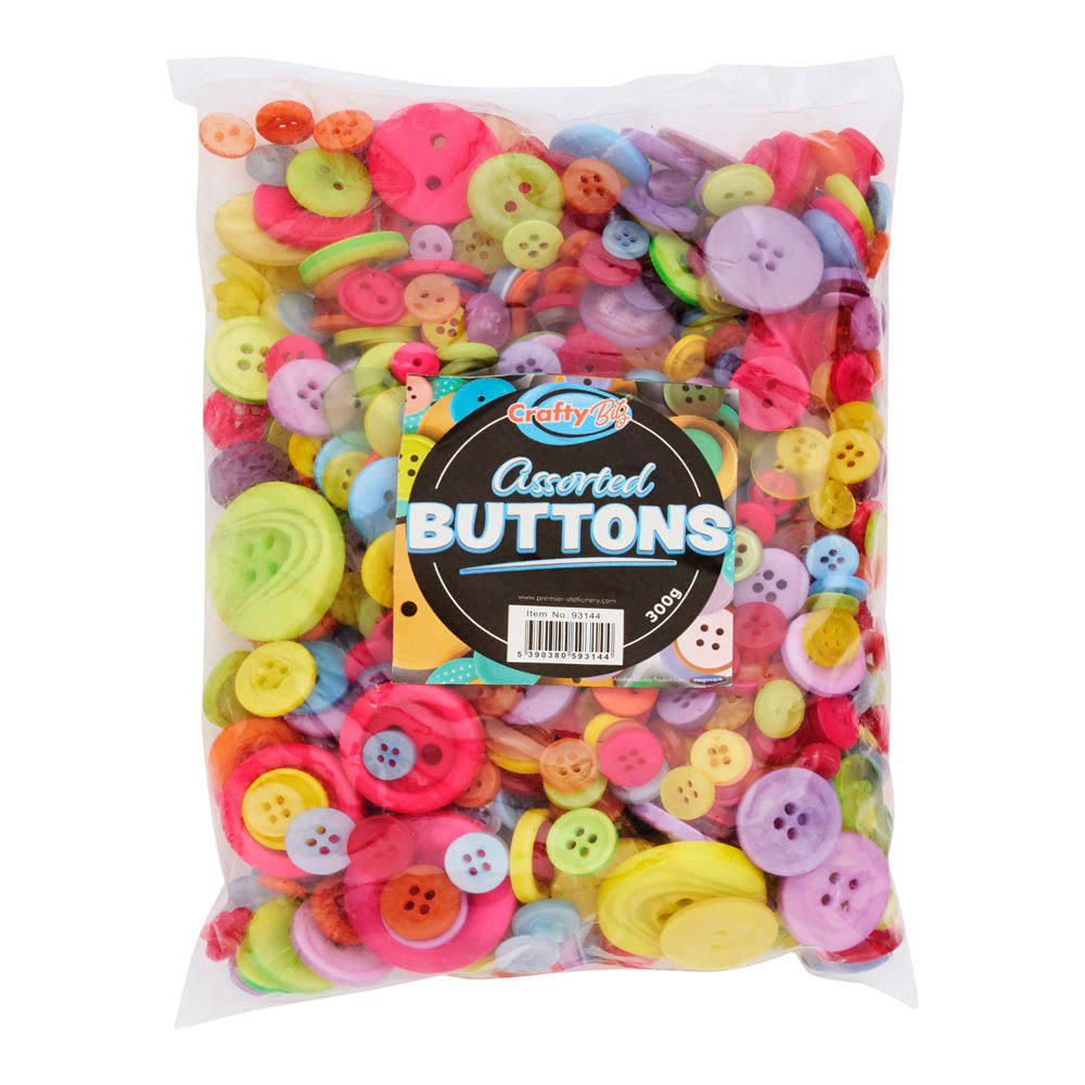 Crafty Bitz Assorted Buttons - 30g Bag