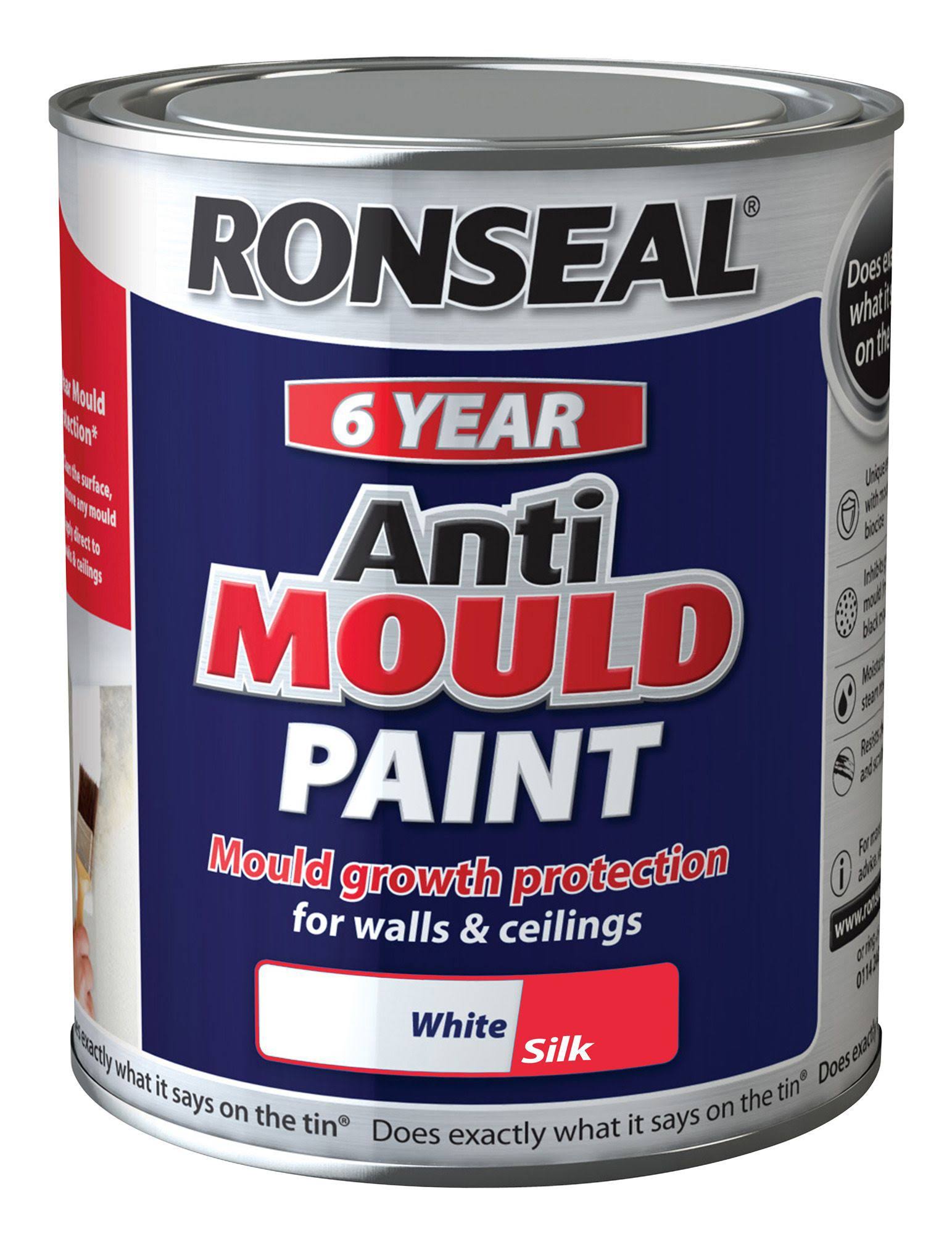 Ronseal Anti Mould Paint - Silk White