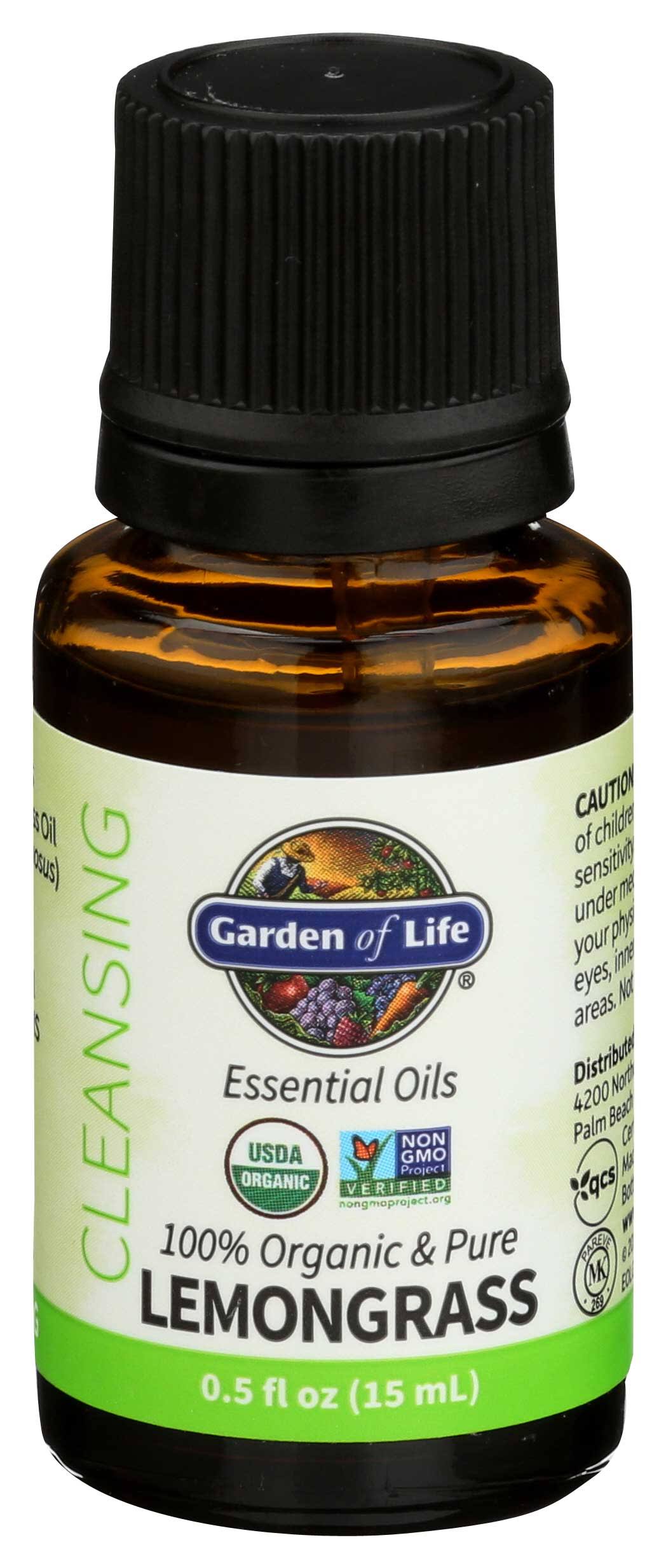 Garden of Life Lemongrass Essential Oil 0.5 fl oz