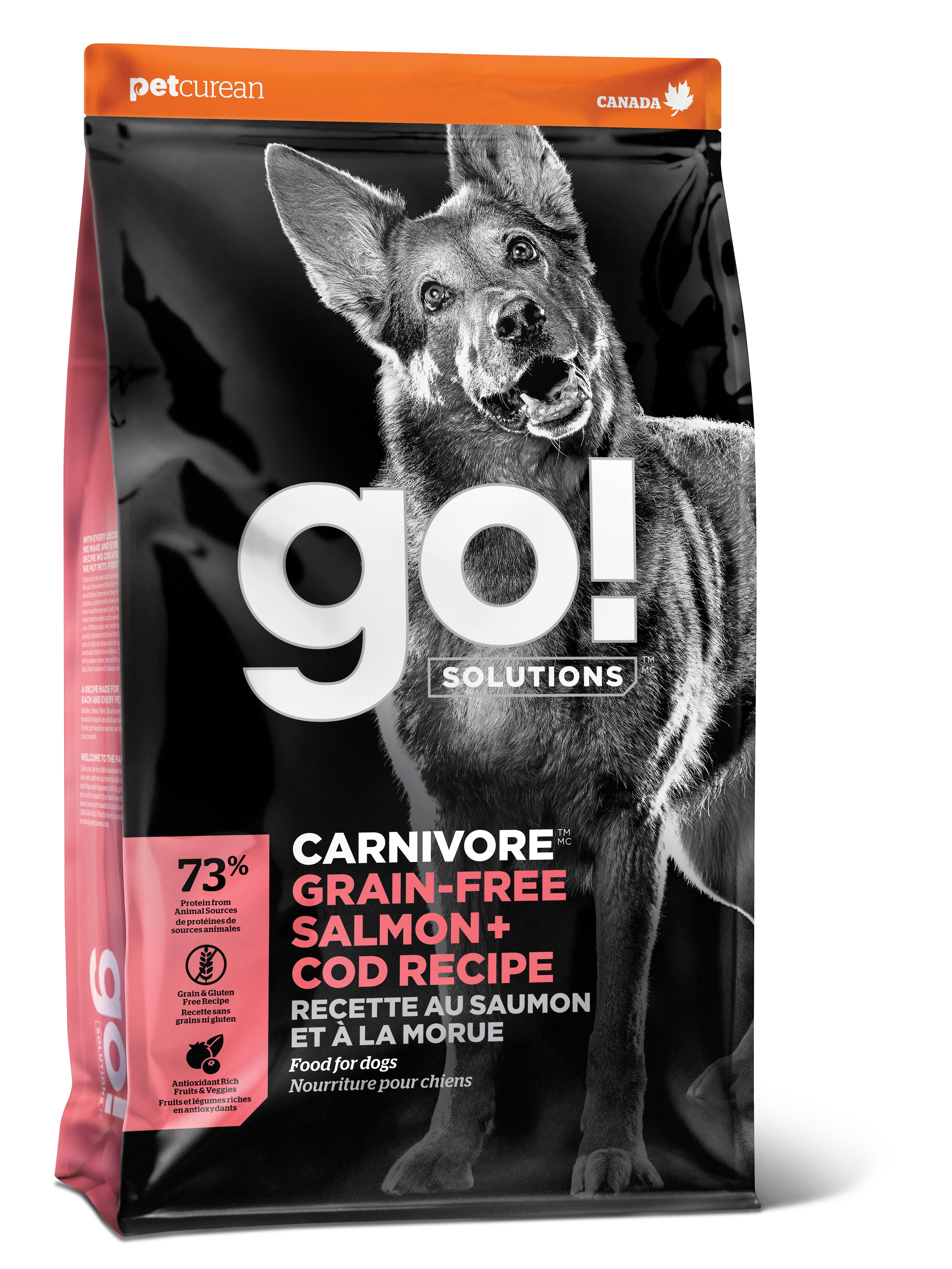 Go! Solutions Carnivore Grain-Free Salmon + Cod Dog Food [3.5lb]