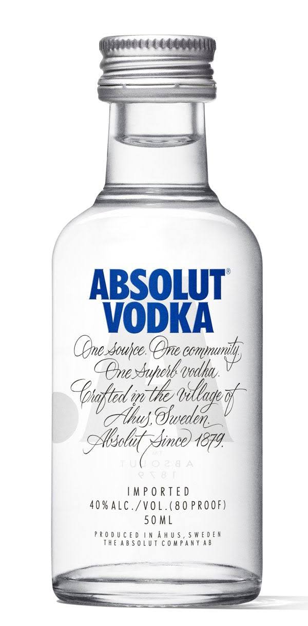 Absolut Vodka - 50 ml bottle