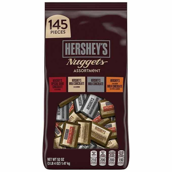Hershey's Chocolate Nuggets Assortment Candy Bars - 52oz