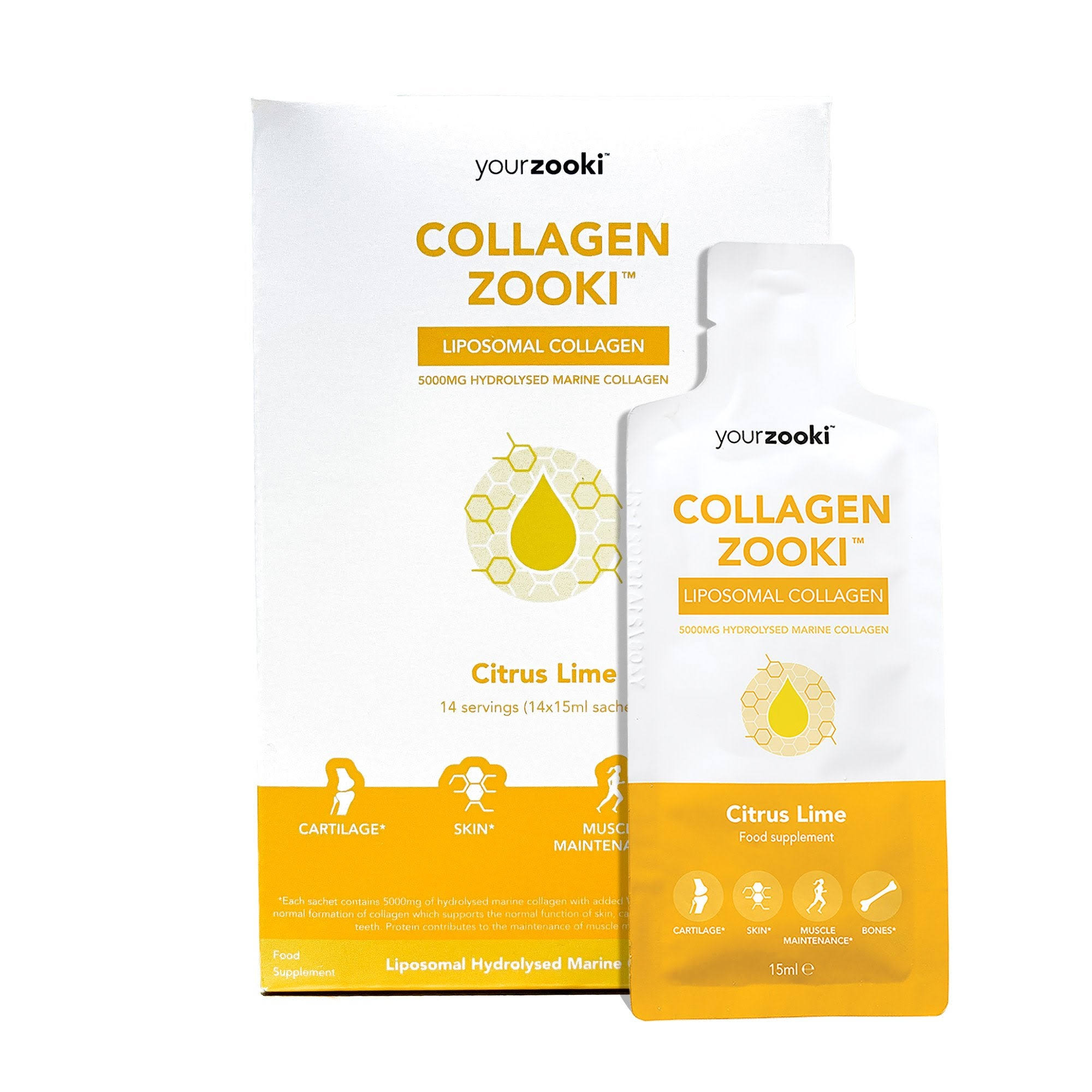 Yourzooki Liposomal Collagen Sachets 14x15ml