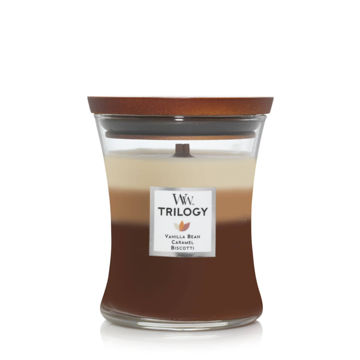 WoodWick Trilogy Soy Wax Candle - Cafe Sweets Delivery, Medium, 12cm