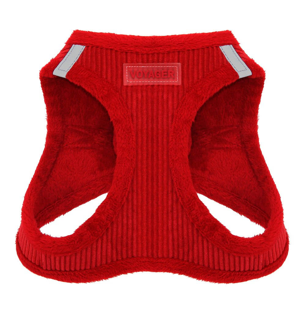 Voyager Soft Harness For Pets No Pull Vest - Red, Small