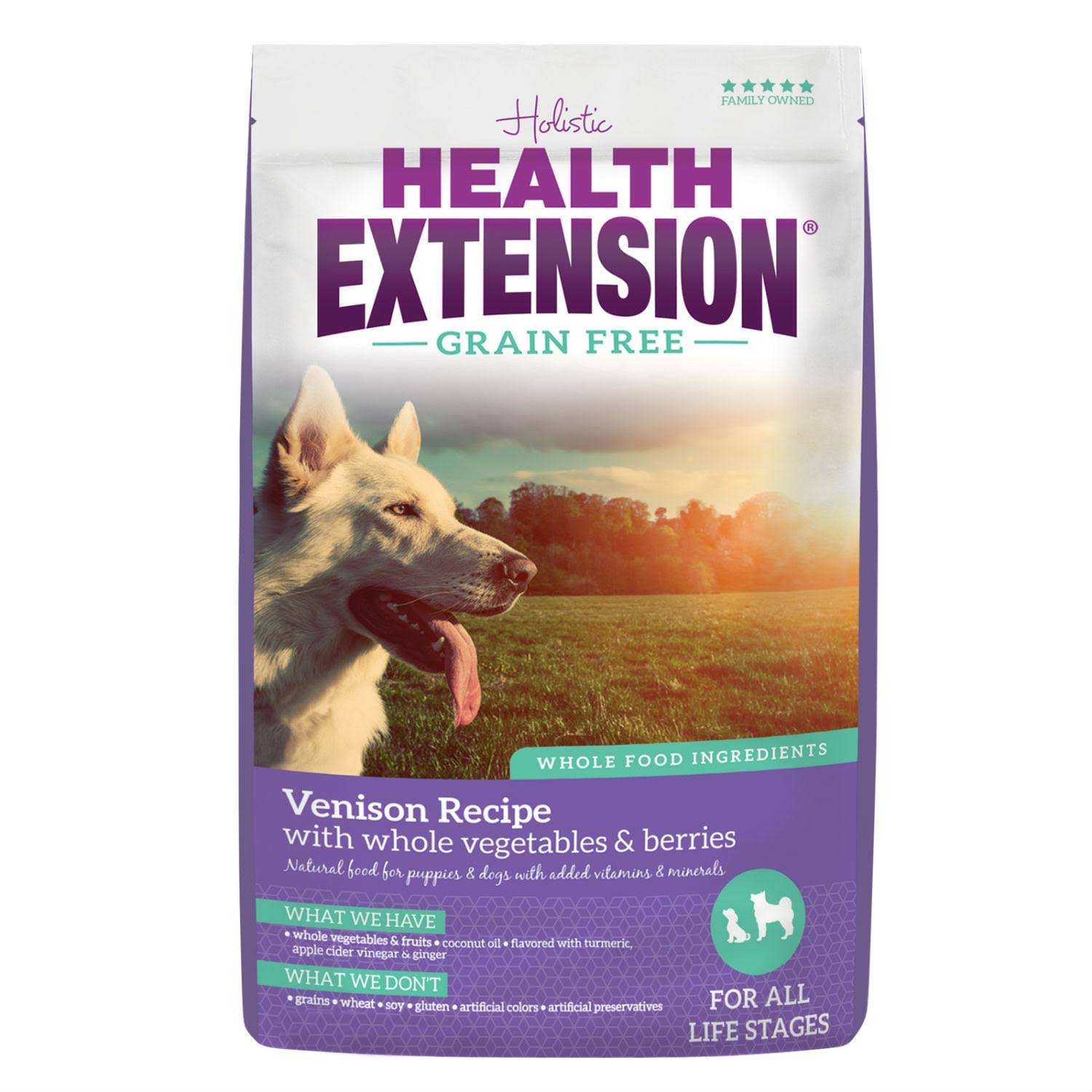 Health Extension Grain Free Venison Recipe Dog Food