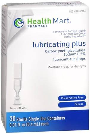 Health Mart Lubricant Eye Drops - 0.4ml, 30 Containers