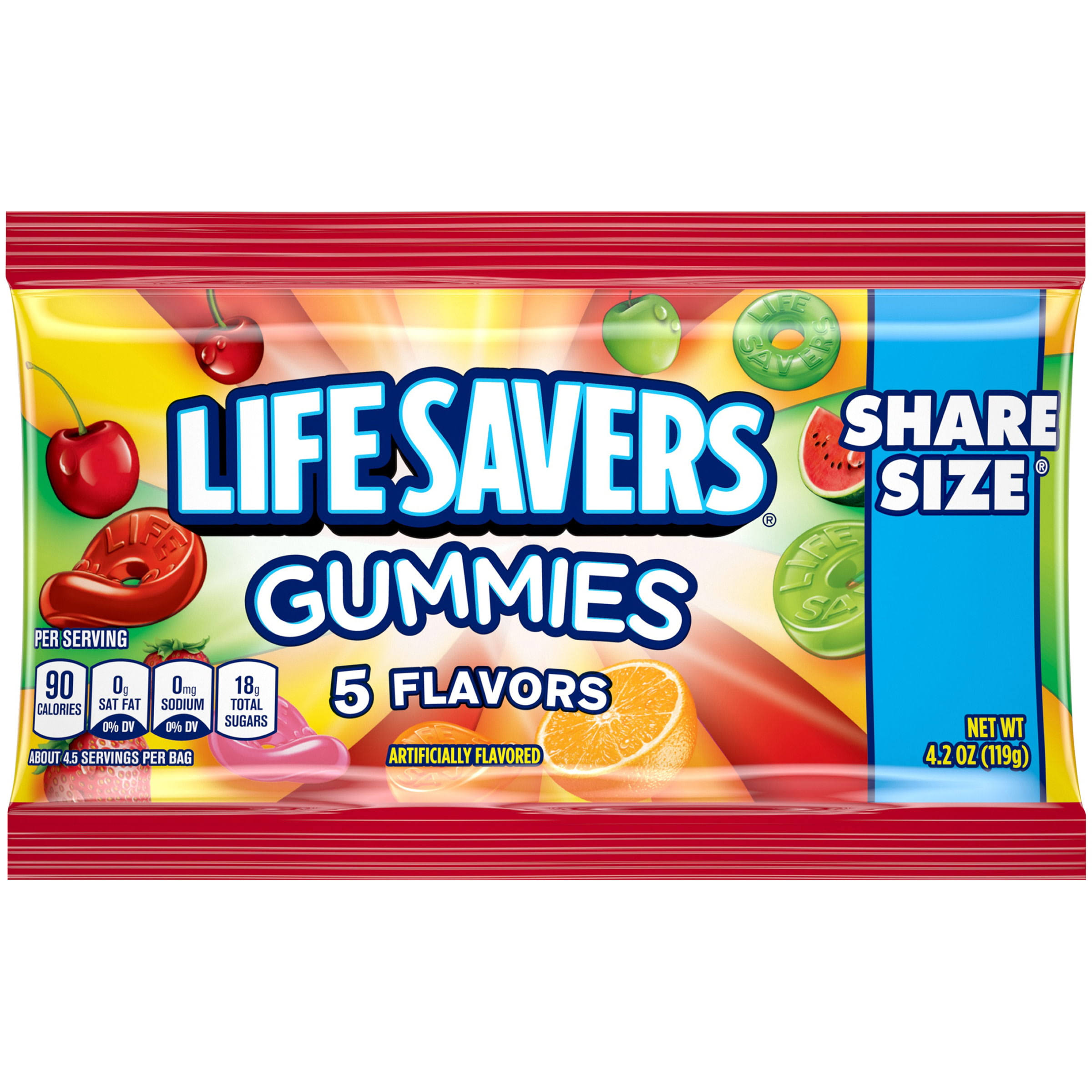 Lifesaver Gummies - 5 Flavor, 4.2oz, 15 Count