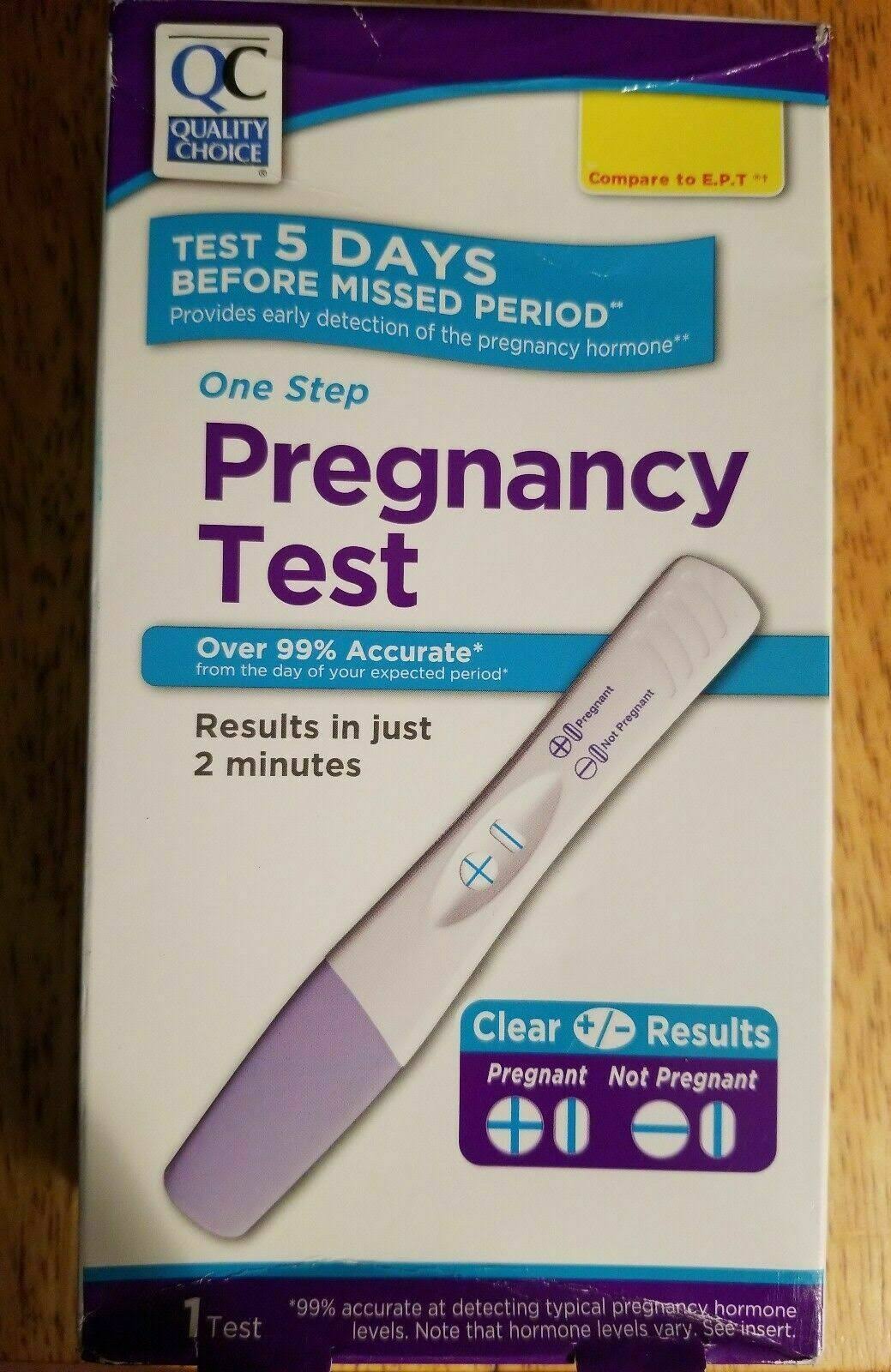 Quality Choice Pregnancy Test Kit 1 Count Each