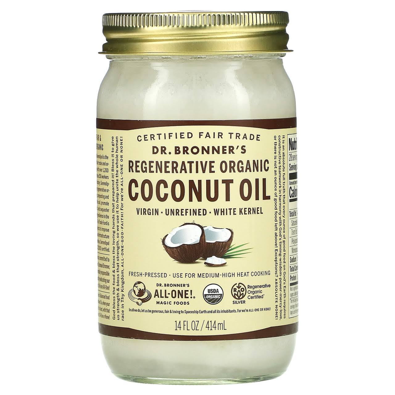 Dr. Bronners Organic Virgin Coconut Oil