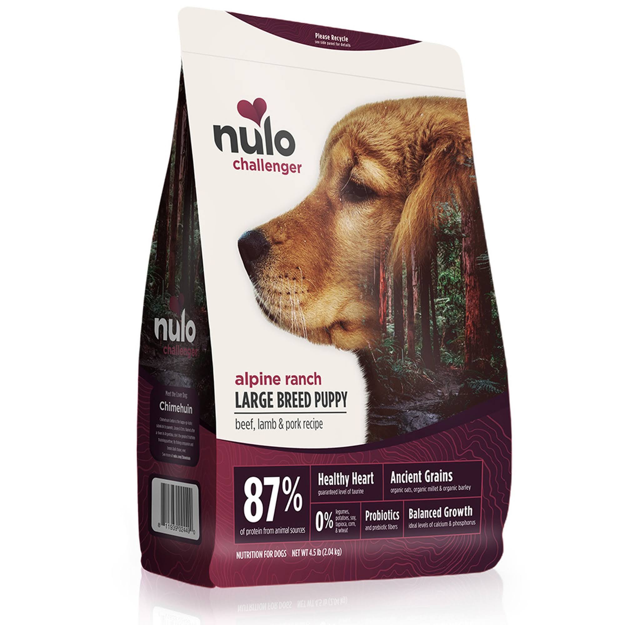 Nulo Challenger Alpine Ranch Beef, Lamb & Pork Dry Dog & Puppy Food 11lb