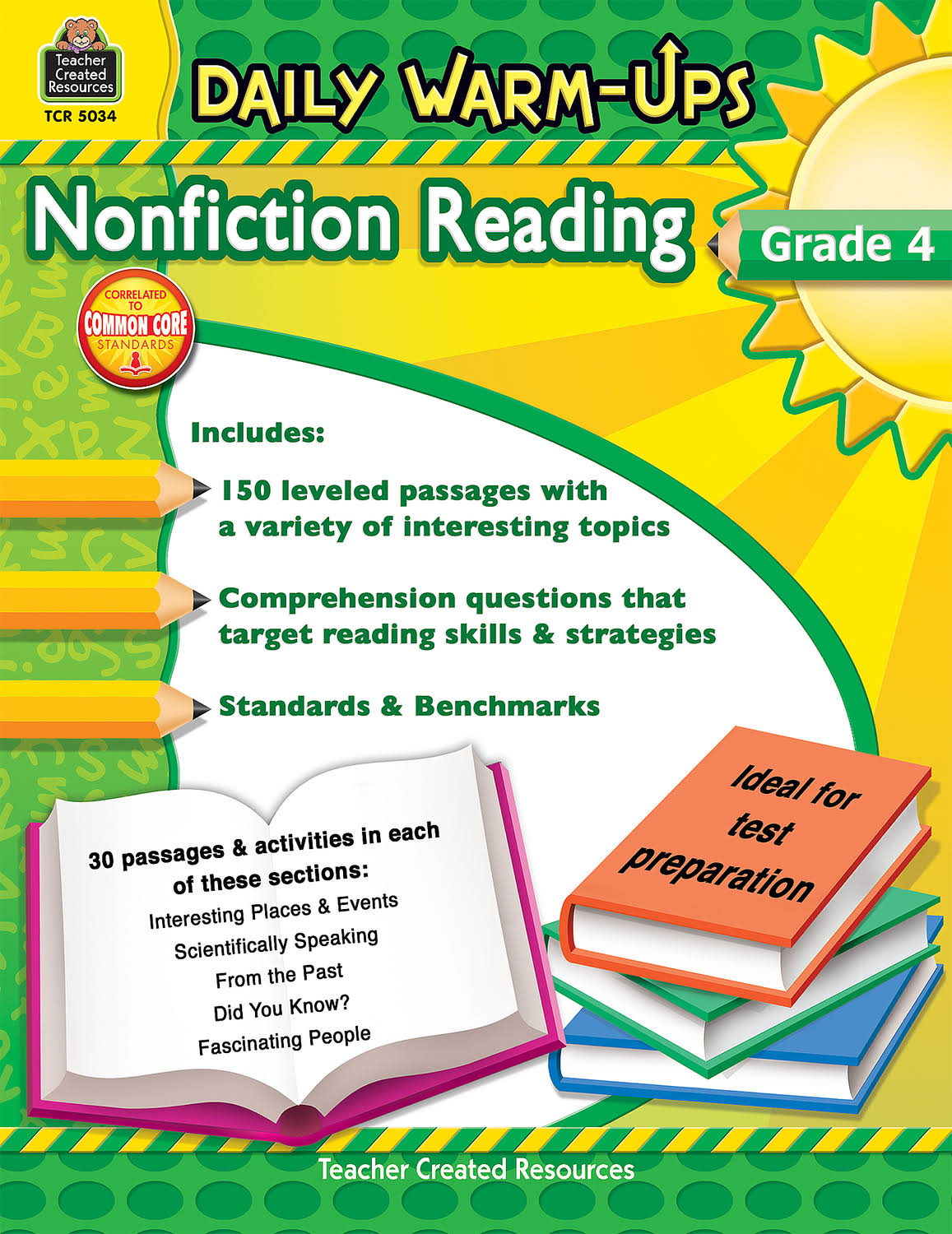 Daily Warm Ups Grade 4 Nonfiction Reading - Teacher Created Resources