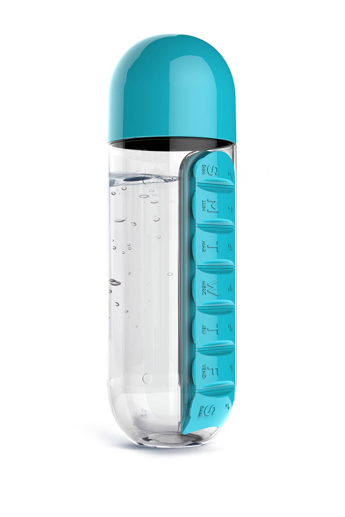 Adnart Asobu Pill Organizer Water Bottle - Blue