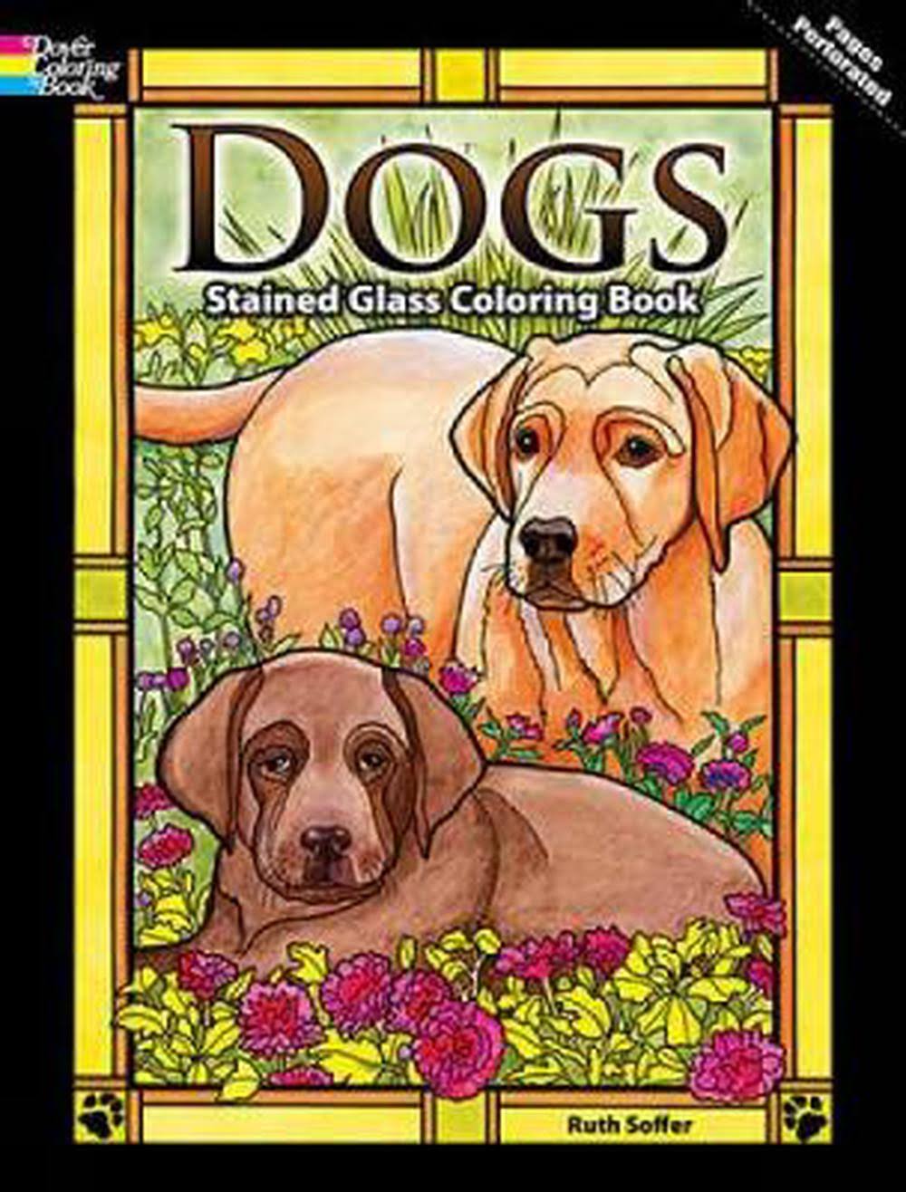 Dogs Stained Glass Coloring Book [Book]