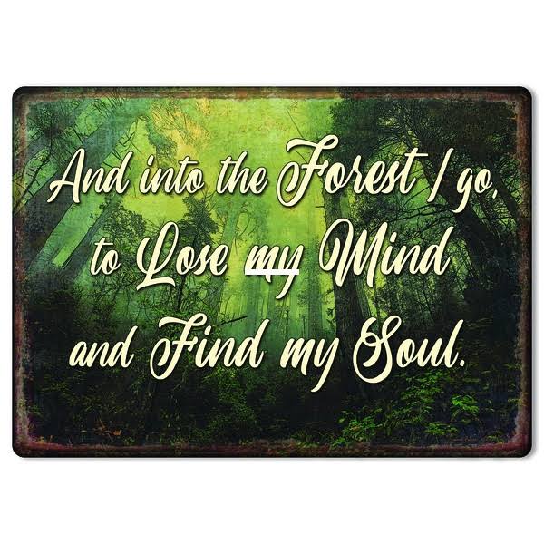 River's Edge Products Tin Sign 12in x 17in - Forest Soul, Size: 17 x 12