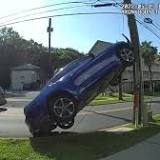 Florida Man Has One Too Many Drinks, Drives Mustang up Power Pole, Says "Yeah, It Sucks"