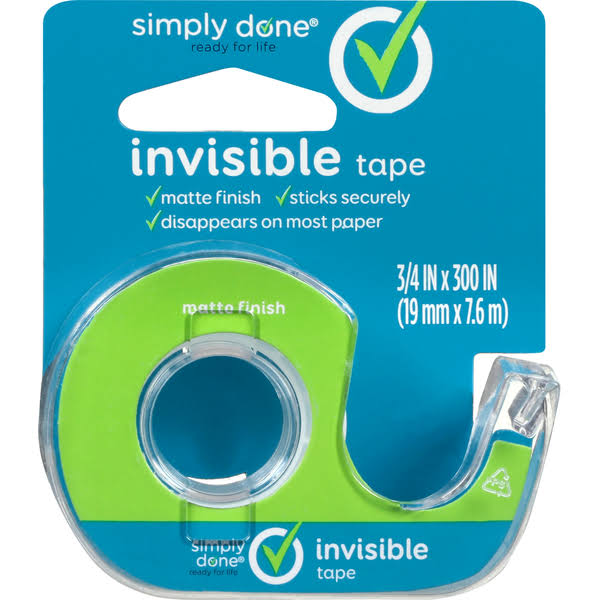 Simply Done Tape, Invisible