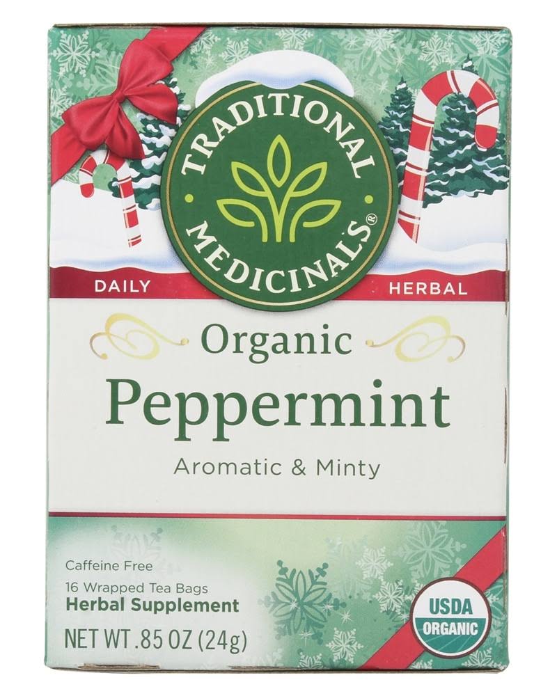 Traditional Medicinals Organic Peppermint Tea 16 Tea Bags