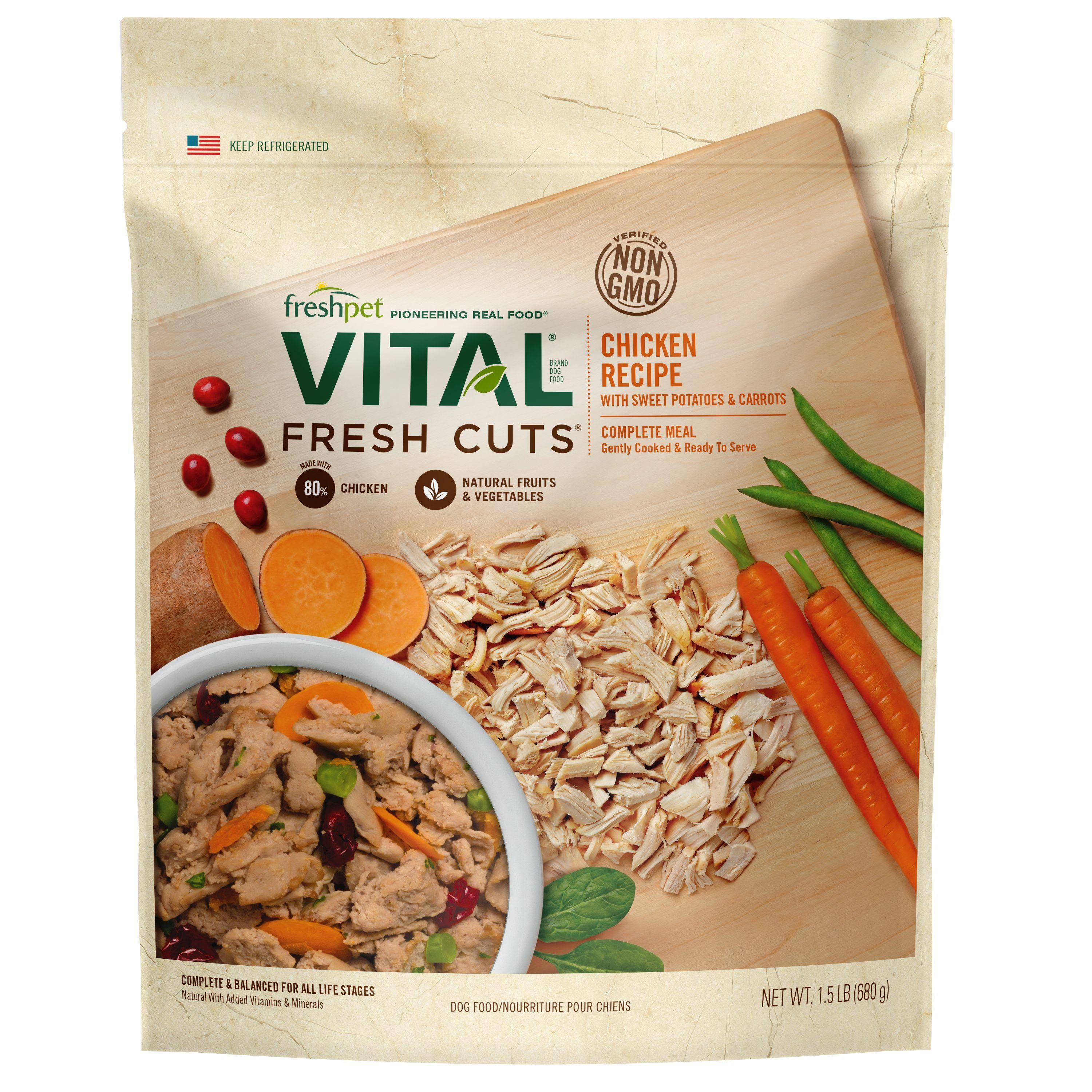 Vital Fresh Cuts Complete Dog Meal - Chicken Recipe, 1.5lbs