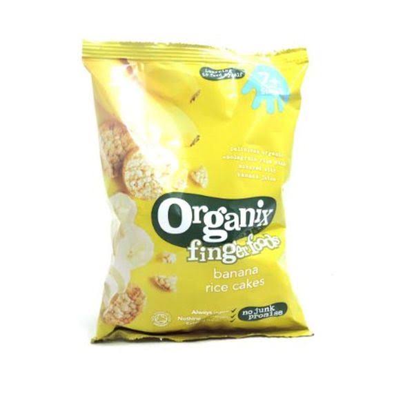 Organix Finger Foods - Banana Rice Cakes, 50g