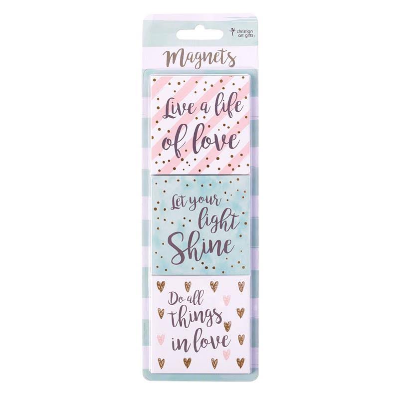 Live a Life of Love Magnet - Set of 3