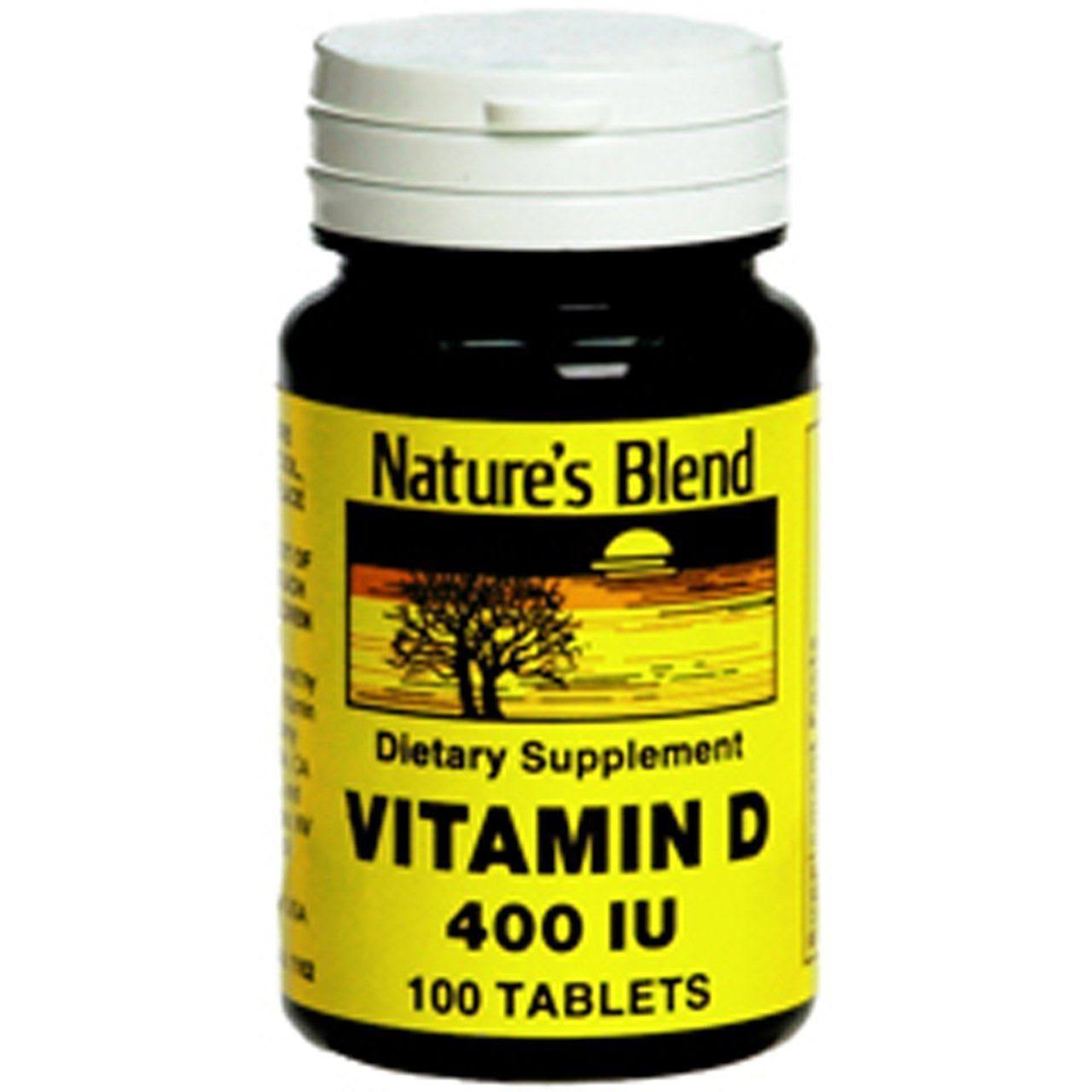 Nature's Blend D3 Vitamin D Dietary Supplement - 400 IU, 100 Tablets
