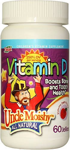 Uncle Moishy Jelly Vitamin D3, 1,000 IU, 60 Count