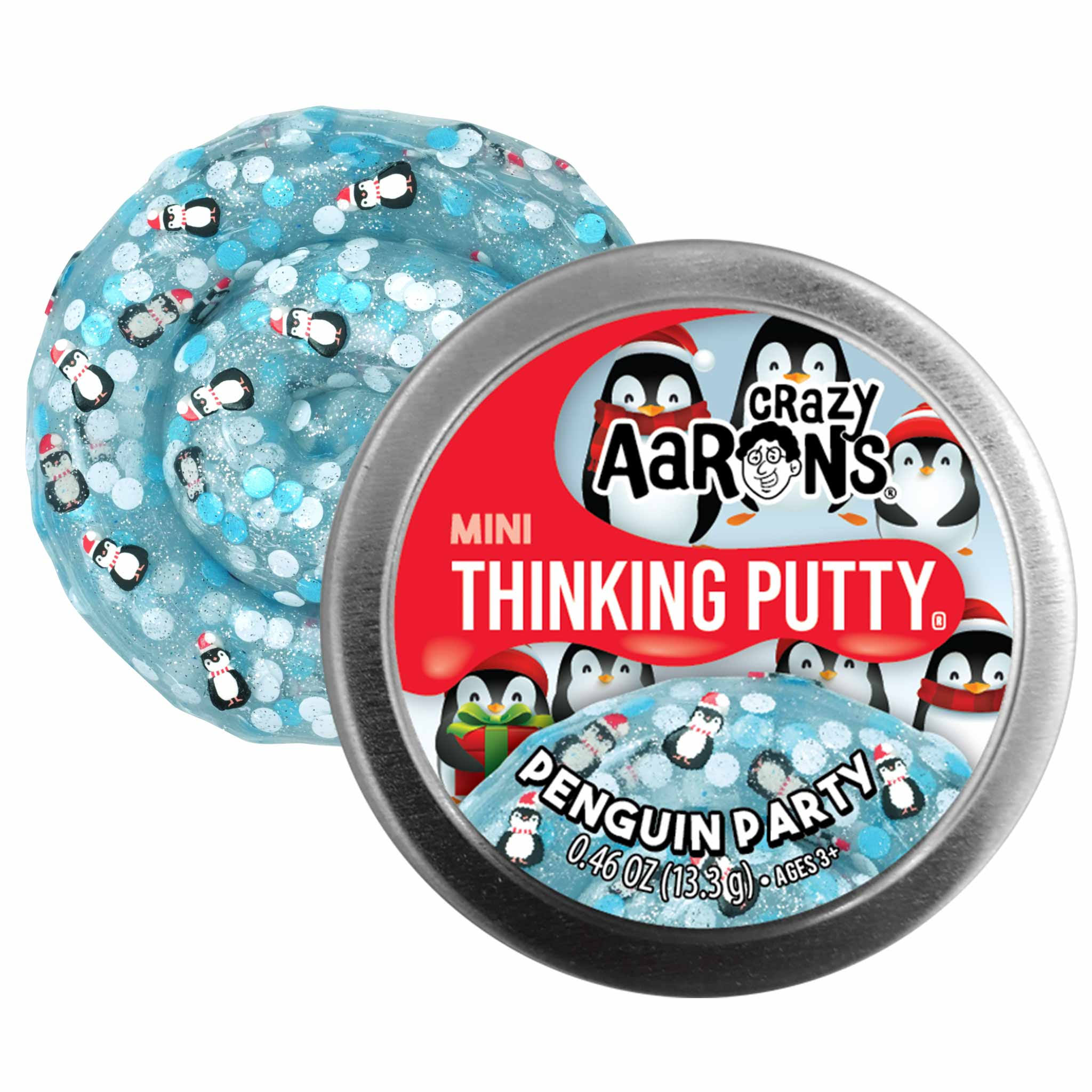 Crazy Aaron Mini Penguin Party Thinking Putty