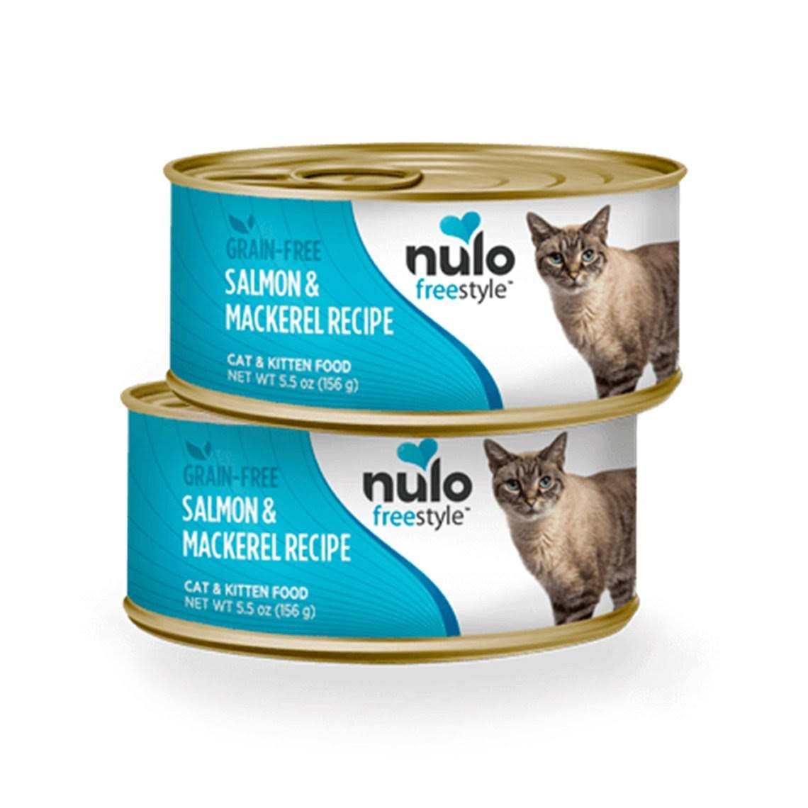 Nulo Cat Freestyle Pate Salmon & Mackerel Recipe Grain-Free Canned Cat & Kitten Food, 5.5-oz