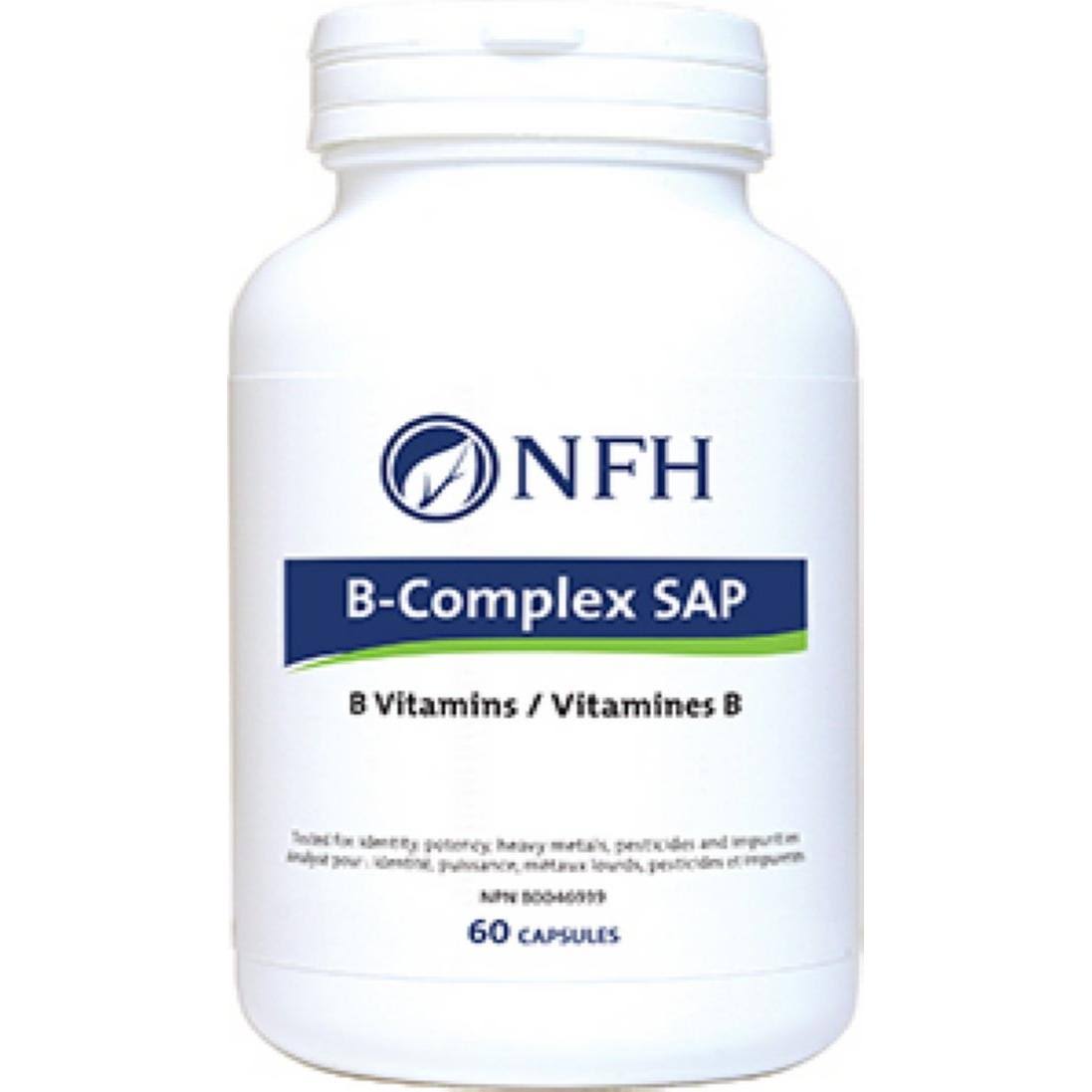 Nutritional Fundamentals for Health B Complex SAP Dietary Supplement - 60 Capsules